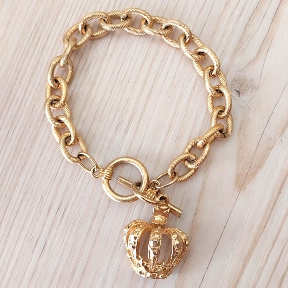 Crown Charm Bracelet
